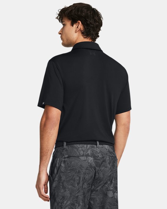 Men's UA Playoff 3.0 Fitted Polo in Black image number 1